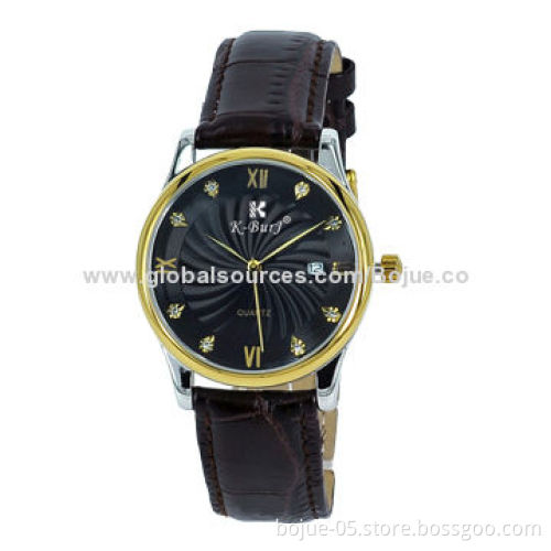 Vintage Gold World Watch, Gold Bezel, Quartz Movement